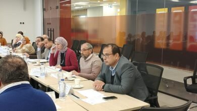 جانب من الاجتماع التنفيذى بجامعة عين شمس